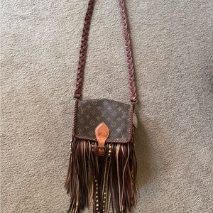 Louis Vuitton Monogram Brown Fringe Crossbody Bag